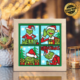 The Grinch 6 – Paper Cut Light Box File - Cricut File - 8x8" - LightBoxGoodMan