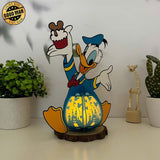 Donald - Donald Duck 3D Papercut Lantern File - Cricut File 1 - LightBoxGoodMan