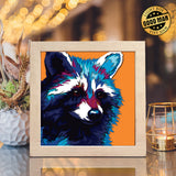 Raccoon – Paper Cut Light Box File - Cricut File - 8x8 inches - LightBoxGoodMan