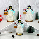 Pack 3 Snowman Xmas Lantern - 3D Christmas Lantern File - Cricut File 2 - LightBoxGoodMan