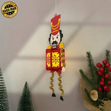 Nutcracker Hanging - 3D Christmas Lantern File - Cricut File 1 - LightBoxGoodMan