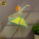 Ballet - 3D Ballet Dancer Papercut Lantern File - Cricut File 1 - LightBoxGoodMan