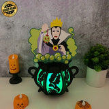 The Evil Queen - Halloween Themed 3D Lantern File - Cricut File 1 - LightBoxGoodMan