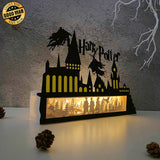 Harry Potter - Halloween Papercut Lightbox File - Cricut File 1 - LightBoxGoodMan