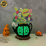 Venus Fly Trap Halloween - 3D Kettle Papercut Lantern File - Cricut File 3 - LightBoxGoodMan