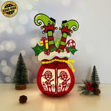 Santa Sack - 3D Christmas Lantern File - Cricut File 1 - LightBoxGoodMan