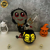 Jigsaw - Halloween Themed 3D Lantern File - Cricut File 1 - LightBoxGoodMan