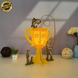 Father's Trophy 2 - Father's Day Themed 3D Lantern File - Cricut File 1 - LightBoxGoodMan