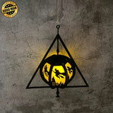 The Deathly Hallows - Halloween Themed 3D Lantern File - Cricut File 1 - LightBoxGoodMan