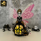 Spooky Girl 1 - 3D Spooky Lantern File - Cricut File - LightBoxGoodMan