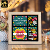 Teacher Gift 4 – Paper Cut Light Box File - Cricut File - 8x8 inches - LightBoxGoodMan