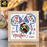 Christmas Mouse 1 – Paper Cut Light Box File - Cricut File - 8x8" - LightBoxGoodMan