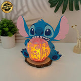 Stitch -  Lilo & Stitch Themed 3D Lantern File - Cricut File 1 - LightBoxGoodMan