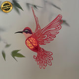 Hummingbird 2 - 3D Hummingbird Lantern File - 8x10" - Cricut File - LightBoxGoodMan