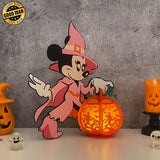 Minnie - Halloween Themed 3D Lantern File - Cricut File 1 - LightBoxGoodMan