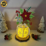 Christmas Vase - 3D Christmas Lantern File  - Cricut File 2 - LightBoxGoodMan