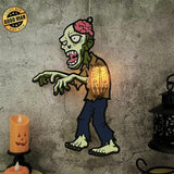 Creepy Zombie - 3D Zombie Lantern File - Cricut File 1 - LightBoxGoodMan