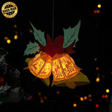 Bells - 3D Christmas Lantern File - 10.2x10.8" - Cricut File - LightBoxGoodMan