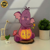 Heffalump - Winnie The Pooh Themed 3D Heffalump Lantern File - Cricut File 1 - LightBoxGoodMan