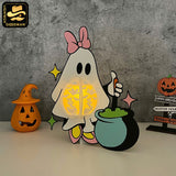 Daisy Halloween -3D  Halloween Daisy Lantern File - Cricut File 1 - LightBoxGoodMan