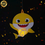 Baby Shark - Wonderland Themed 3D Lantern File - Cricut File 1 - LightBoxGoodMan