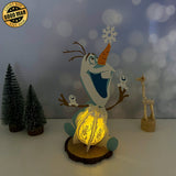 Olaf - 3D Christmas Lantern File - Cricut File 1 - LightBoxGoodMan