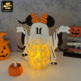 Minnie Halloween -3D  Halloween Minnie Lantern File - Cricut File 1 - LightBoxGoodMan