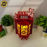 Letter Box Valentine - 3D Love Lantern File - Cricut File 1 - LightBoxGoodMan