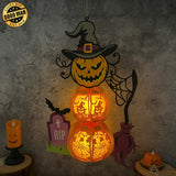 Jack O'Lantern - 3D Pumpkin Lantern File - Cricut File 2 - LightBoxGoodMan