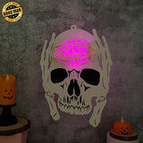 Skullcap - 3D Skull Lantern File - Cricut File 1 - LightBoxGoodMan