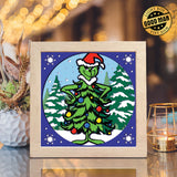 The Grinch 3 – Paper Cut Light Box File - Cricut File - 8x8" - LightBoxGoodMan