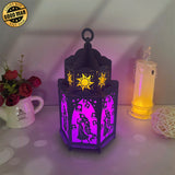 Rapunzel - Wonderland Themed 3D Lantern File - Cricut File 1 - LightBoxGoodMan