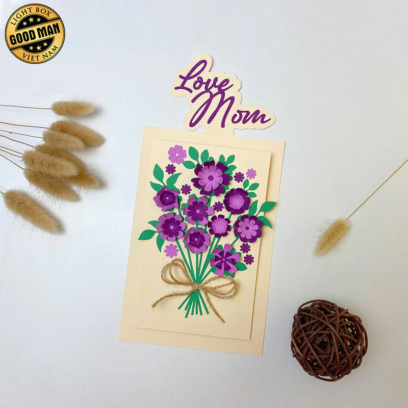 Mother's Day 3D Card - Cricut File 1 - LightBoxGoodMan