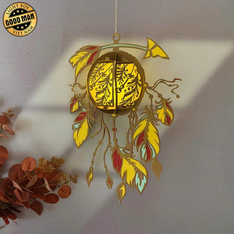 Dreamcatcher - 3D Dreamcatcher Lantern File - Cricut File 3 - LightBoxGoodMan