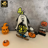 Goofy Halloween -3D  Halloween Goofy Dog Lantern File - Cricut File 1 - LightBoxGoodMan