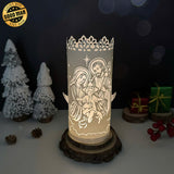 Nativity - 3D Cylinder Papercut Lantern File - Cricut File 1  LightBoxGoodMan