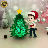 Xmas Ryder - Christmas Themed 3D Paw Patrol Lantern File - Cricut File 1 - LightBoxGoodMan