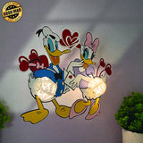 Duck Couple - 3D Love Lantern File - Cricut File 1 - LightBoxGoodMan