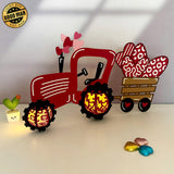 Tractor Love - 3D Love Lantern File - Cricut File 1 - LightBoxGoodMan