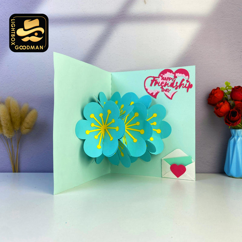 Friendship Day 3D Card - Cricut File 1 - LightBoxGoodMan