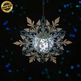 Snowflake - 3D Christmas Lantern File - Cricut File 2 - LightBoxGoodMan