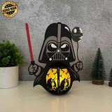 Darth Vader - Star Wars Themed 3D Papercut Lantern File - Cricut File - LightBoxGoodMan