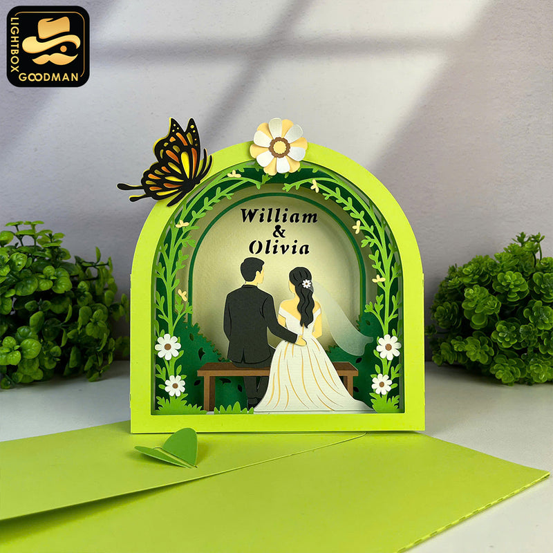 Custom Couple - 3D Custom Pop-up Card File - Cricut File 1 - LightBoxGoodMan