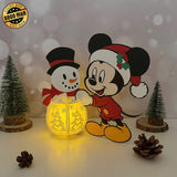 Mickey Xmas - 3D Christmas Lantern File - Cricut File 1 - LightBoxGoodMan