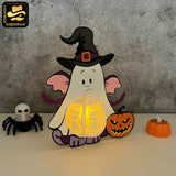 Heffalump Halloween - Winnie The Pooh Themed 3D Halloween Lantern File - Cricut File 1 - LightBoxGoodMan