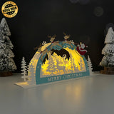 Christmas - 3D Christmas Pop-up Dome Card File - Cricut File 1 - LightBoxGoodMan