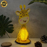 Giraffe - 3D Giraffe Lantern File - 11.4x6.6" - Cricut File - LightBoxGoodMan