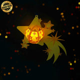 Shooting Star - 3D Christmas Lantern File - Cricut File 1 - LightBoxGoodMan