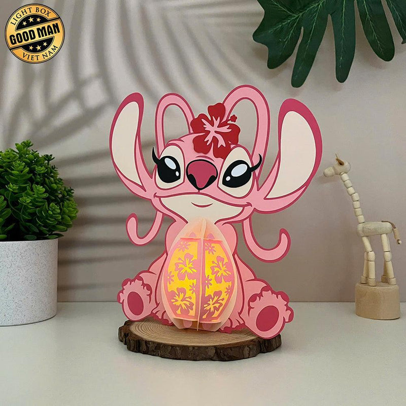 Angel - Lilo & Stitch Themed 3D Lantern File - Cricut File 1 - LightBoxGoodMan