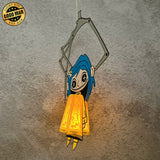 Coraline - Halloween Themed 3D Lantern File - Cricut File 1 - LightBoxGoodMan